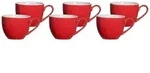 Ritzenhoff & Breker DOPPIO Espressotasse 80 ml rot 6er Set
