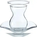 Pasabahce Teegl&auml;ser Set Cay Bardagi 6x Teeglas + 6x UntertasseTeeglas transparent