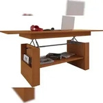VCM Beistelltisch & Couchtisch Kobila Buche H. 52 x B. 115 x T. 58 cm