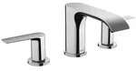hansgrohe Vivenis 3-Loch Waschtischarmatur 90 mit Zugstangen-Ablaufgarnitur, Chrom