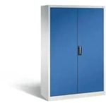 C+P Werkstattschrank mit 3 Schubladen | HxBxT 195x120x50cm | Lichtgrau/Enzianblau von