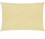 vidaXL Sonnensegel 160 g/m2 Beige 6x8 m HDPE