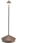Pina Pro Corten LED-Tischleuchte wiederaufladbar und dimmbar kabellos Zafferano