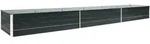 vidaXL Garten-Hochbeet Verzinkter Stahl 480x80x45 cm Anthrazit