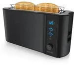 Arendo Automatik 2 Scheiben 1000W Langschlitz Toaster, Auftaufunktion,