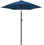 vidaXL Sonnenschirm Blau 200 x 224 cm Aluminium