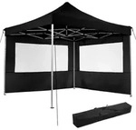 tectake Aluminium Faltbarer Garten Pavillon 3x3m mit 2 Seitenteilen 300 x 300 x...