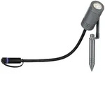 Paulmann Plug & Shine LED Gartenstrahler Radix Einzelspot IP65 3000K 6W Grau 94368