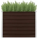 vidaXL Garten-Hochbeet Braun 100 x 40 x 77 cm Verzinkter Stahl