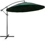 vidaXL Ampelschirm Gr&uuml;n 3 m Aluminium-Mast