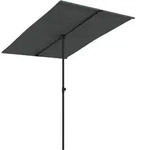 vidaXL Sonnenschirm mit Aluminium-Mast 2x1,5 m Anthrazit