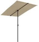 vidaXL Sonnenschirm mit Aluminium-Mast 2x1,5 m Taupe