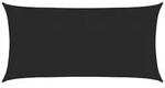 vidaXL Sonnensegel 160 g/m2 Schwarz 2x4 m HDPE