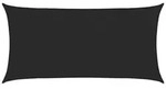 vidaXL Sonnensegel 160 g/m2 Schwarz 2,5x5 m HDPE