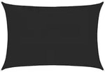 vidaXL Sonnensegel 160 g/m2 Schwarz 3x4,5 m HDPE