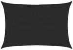 vidaXL Sonnensegel 160 g/m2 Schwarz 3,5x4,5 m HDPE