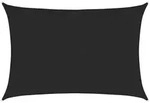 vidaXL Sonnensegel 160 g/m2 Schwarz 5x7 m HDPE
