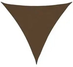 vidaXL Sonnensegel 160 g/m2 Braun 3,6x3,6x3,6 m HDPE