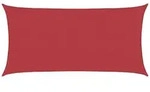 vidaXL Sonnensegel 160 g/m2 Rot 2x3,5 m HDPE