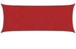 vidaXL Sonnensegel 160 g/m2 Rot 2x4,5 m HDPE Outdoor Zenith-Modell