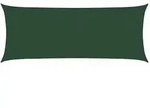 vidaXL Sonnensegel 160 g/m2 Dunkelgr&uuml;n 2x5 m HDPE