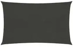 vidaXL Sonnensegel 160 g/m2 Anthrazit 2,5x4 m HDPE Azimut Terrassenmodell