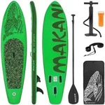 ECD Germany Aufblasbares SUP Board Makani 320&times;80&times;15 cm Gr&uuml;n &ndash; Komplettset mit