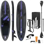 ECD Germany Aufblasbares SUP Board mit Kajaksitz 320 &times; 82 &times; 15 cm Schwarz &ndash;