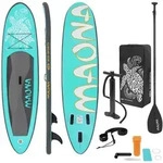 ECD Germany Aufblasbares SUP Board Maona 308 &times; 78 &times; 10 cm T&uuml;rkis &ndash; Komplettset
