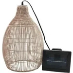 Lumisky Solar-Pendelleuchte HOLIDAY, 42 cm hoch, 5 m lang Polyrattan Beige