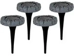 N&auml;ve 4er-Set LED Solar-Boden-Erdspie&szlig; "KIAN"