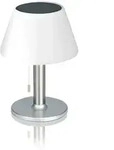 EASYmaxx Solar-Tischleuchte - Edelstahl/wei&szlig;