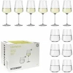 Ritzenhoff Gl&auml;serset Lichtwei&szlig; 12-teilig Julie Wei&szlig;, 6 Wei&szlig;weingl&auml;ser und 6
