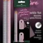 Faber-Castell 218480 FABER-CASTELL Schreibset GRIP SPARKLE, rose