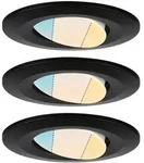 Paulmann LED Einbauleuchte Calla 3er-Set schwenkbar IP65 rund 90mm 30&deg;3x5W...