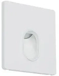 Paulmann LED Wandeinbauleuchte Wall eckig 78x78mm 1,1W 65lm 230V 2700K Wei&szlig;...