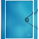 LEITZ 4579 F&auml;chermappe Solid - A4, 6 F&auml;cher, PP, hellblau
