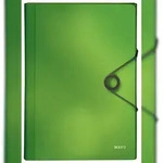 LEITZ 4579 F&auml;chermappe Solid - A4, 6 F&auml;cher, PP, hellgr&uuml;n