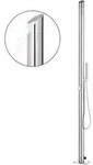 vidaXL Gartendusche 220 cm Edelstahl