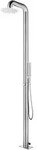 vidaXL Gartendusche 225 cm Edelstahl