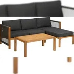 acamp malaga Lounge Set 3-teilig Holz
