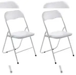 CLP 2er Set Klappstuhl Felix wei&szlig;/wei&szlig;