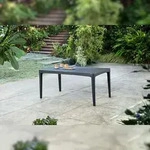 Allibert Girona Tisch Anthrazit - wetterfest, Garten, Outdoor | Final Sale