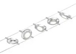 Paulmann CorDuo LED Seilsystem RoundMac Basisset 5x200lm 5x4,5W 3000K 230/12V...