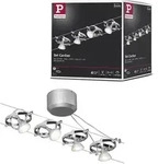 Paulmann Seilsystem Cardan Basisset GU5,3max. 4x10Wdimmbar 230/12V Chrom matt#Chrom