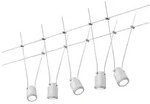 Paulmann LED Seilsystem TunLED Basisset 5x150lm 5x4W 2700K 230/12V Wei&szlig;#Chrom matt