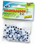 Folia 750007 Wackelaugen &Oslash; 7 mm, rund, 100 St&uuml;ck