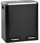 SVITA TM2X15 M&uuml;lleimer 30 M&uuml;lltrennsystem Abfalleimer mit F&auml;chern Schwarz