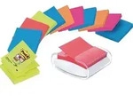 Post-it Z-Notes Pro Haftnotizenspender mit Super Sticky Z-Notes 76 x 76 mm Farbig