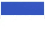 vidaXL 3-teiliges Windschutzgewebe 400 x 80 cm Azurblau